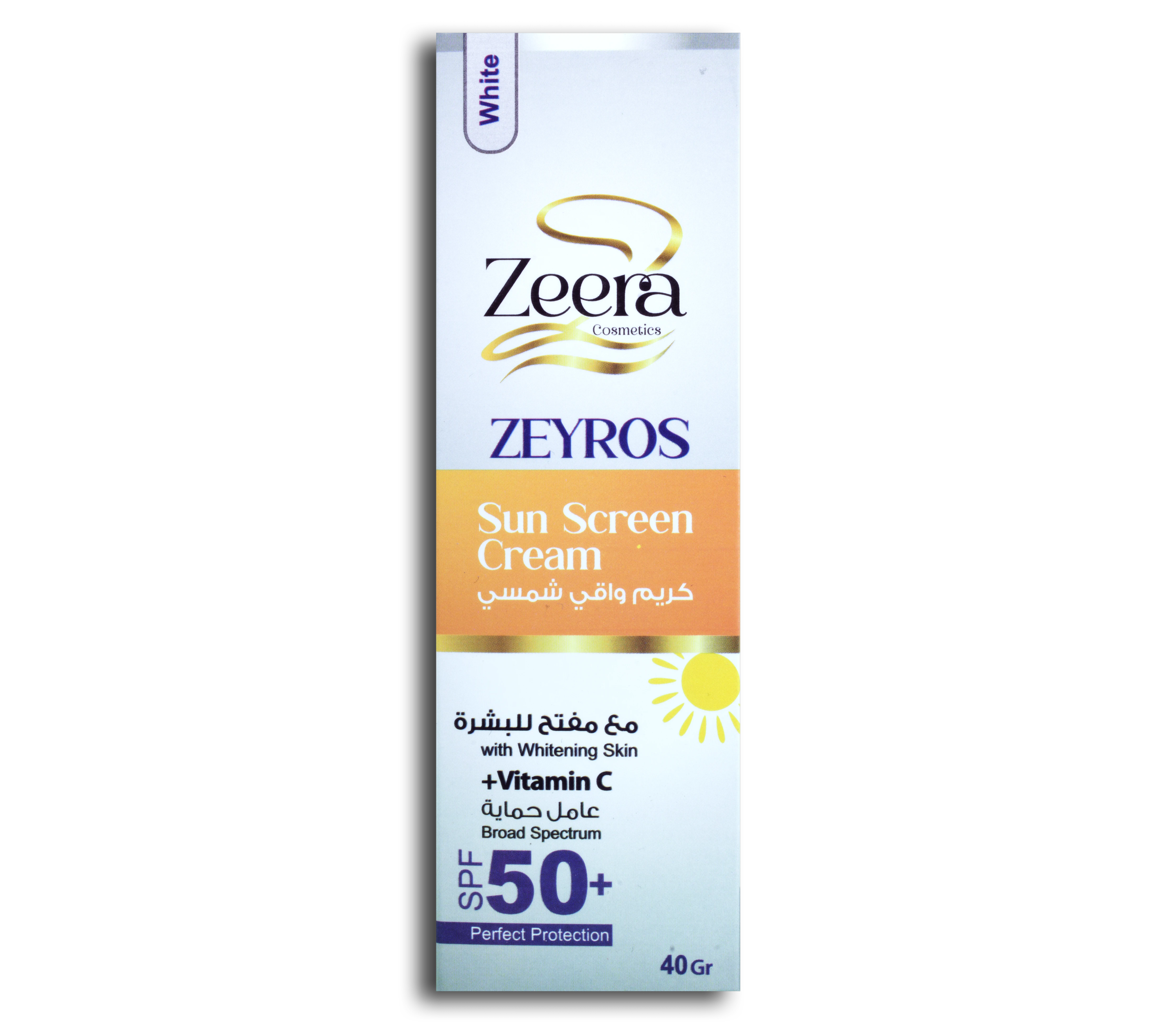 Zeyros 50+ Physical Sunscreen with Skin-Brightening